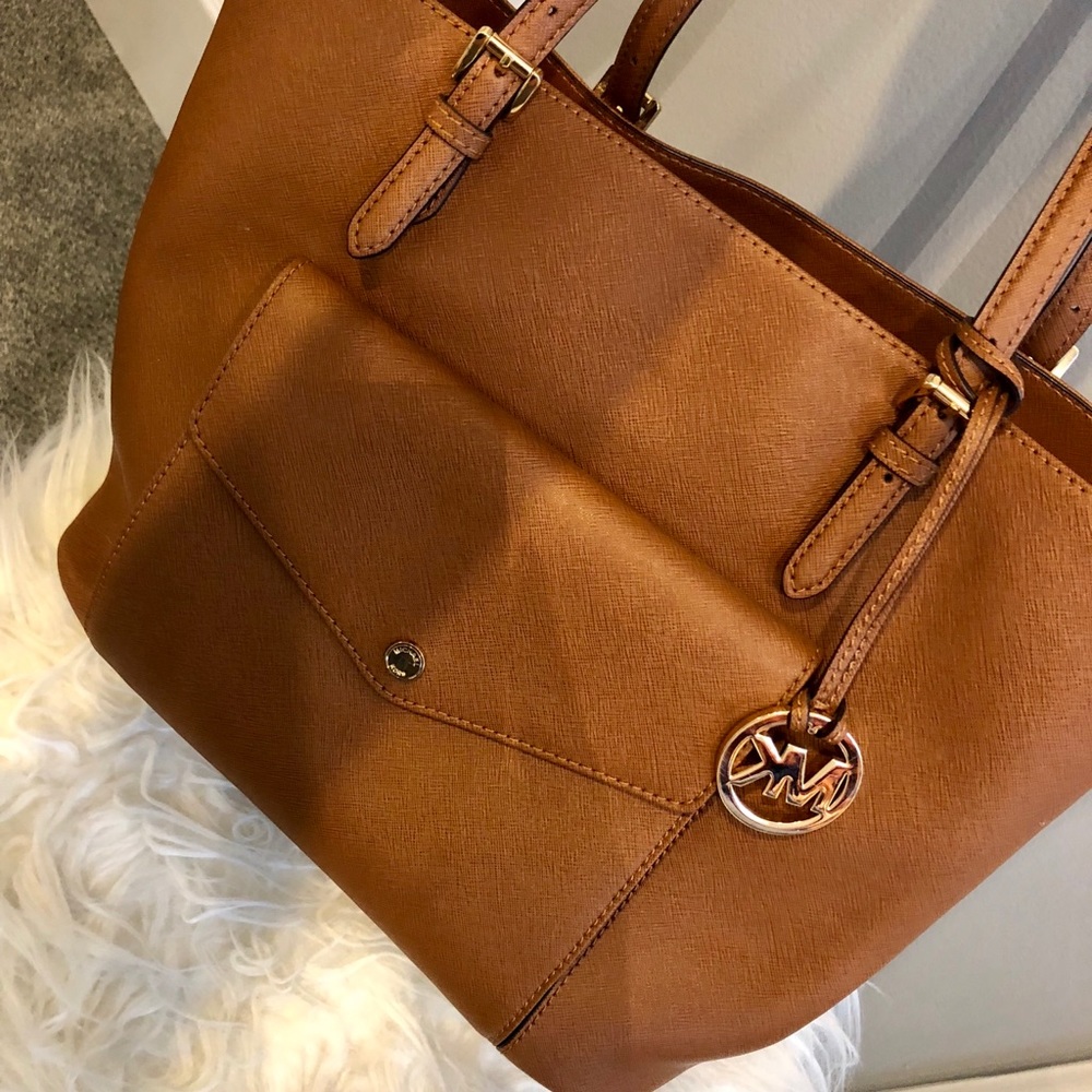 *USED ONCE* authentic Michael Kors brown tote bag